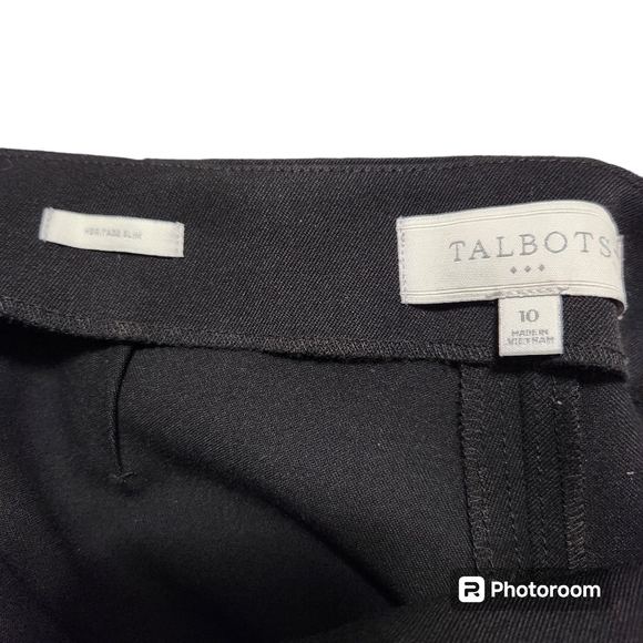 Talbots Women's Heritage Slim Dress Pants Stretch Side Zip, sz 10 - Picture 4 of 5